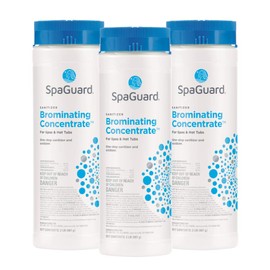SpaGuard Brominating Concentrate for Spas & Hot Tubs, 14 oz, Pack of 3, One-Step Sanitizer & Oxidizer, pH Neutral, Easy to Use, Fast-Dissolving Brominating Granules
