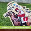 GoSports Lawn Derby Outdoor Horse Race Dice Game - Includes