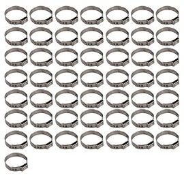 New 50pcs 1" PEX Stainless Steel Clamp Cinch Ring Crimp Pinch Fitting Tubing
