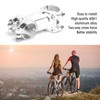 MEIJUN 31.8mm Bike Silver Stem Aluminum Alloy Bicycle Handlebar Stem