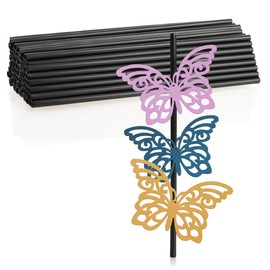 com-four® 100 x Mini Plastic Tubes 6 x 220 mm - Plastic Tubes Made of Polypropylene for Crafts and Modelling - for Sculptures and Model Making - Craft Supplies for Artists and Children