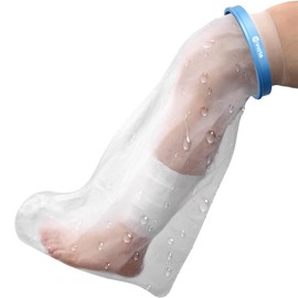 Conkote Adult Waterproof Leg Cast Cover for Shower & Bathe, FSA HSA Eligible 26" x 17" Soft Cast Protector to Keep Wound & Bandages Dry, 1 Pack
