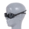 Swans TK-SWRV-008N BK Swimming Goggles, Fitness Goggles, Cushioned, BK (Black/FF/Men's)