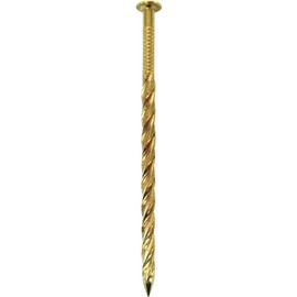 DAIDOHANT 46858 Brass Nail [Round Head / Screw] (Nominal Diameter) 1.1 x Length 2.6 inches (65 mm) (Approx. 125 Pieces)