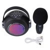 Bluetooth Mics Speaker Set with Colourful Light Effect Noise Reduction