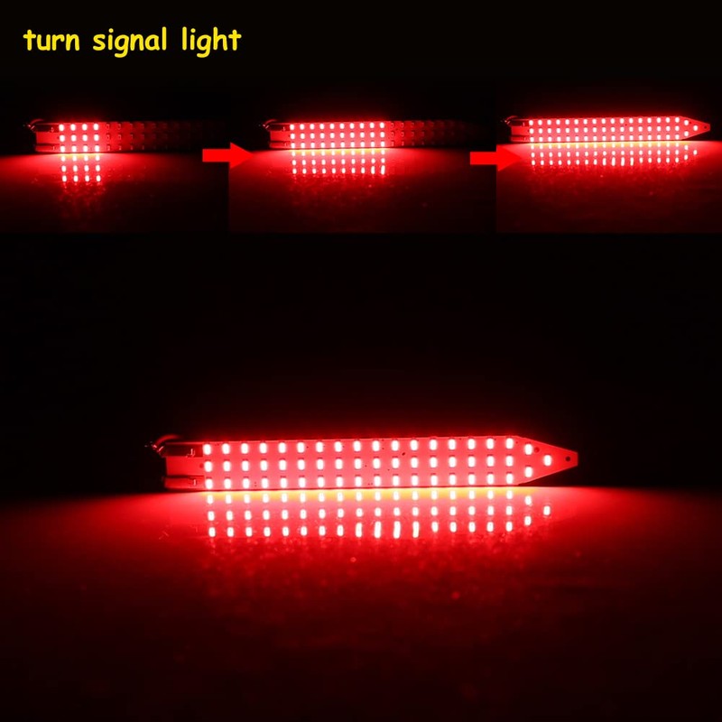 TurningMax 54-SMD Brilliant Red Full LED Sequential Dynamic Flash Turn