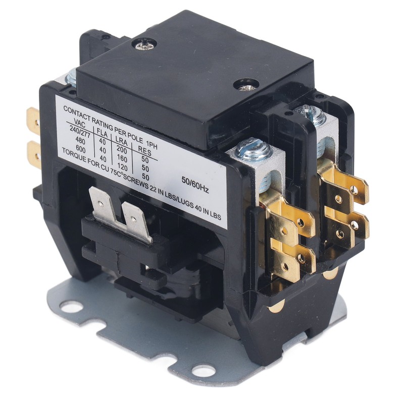 Air Conditioner Contactor 40 Amp 2 Pole Silver Alloy Contact