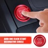 2 PCS Car Button Starter Cover, Ignition Ring Cover Interior