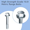 12Pcs Engine Stand Bolt Kit. M10-1.5 Engine Stand Bolt Flange