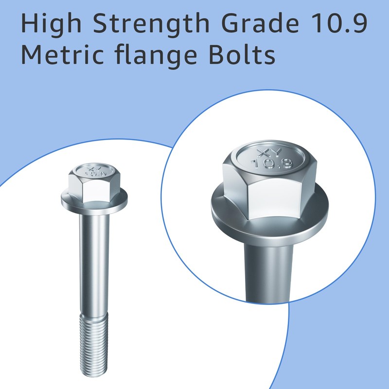 12Pcs Engine Stand Bolt Kit. M10-1.5 Engine Stand Bolt Flange