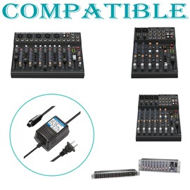 SZCHXSDZ 17.5VX2 500mA Powe Adapter for Behringer MXUL5 Eurorack UB1202, XENYX-1202 Mixer (FX:MX5-MP3) 17.5V AC Power Supply Mini 3 Pin Din Input（AC to AC Conversion）