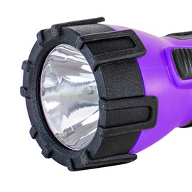 Dorcy 41-2510 Linterna LED flotante y resistente al agua con mosquetón, 55 lúmenes, acabado Negro y Púrpura 0.40|pounds
