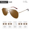 Joopin Retro Sunglasses Men's Polarised UV400 Sunglasses Men's Mirrored Large