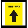 Avery 5pk This Way Directional Aisle Arrow Traffic Flow Floor