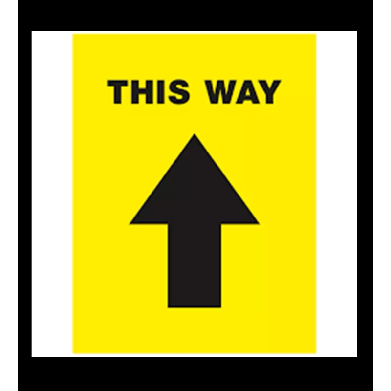 Avery 5pk This Way Directional Aisle Arrow Traffic Flow Floor