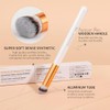 docolor Concealer Brush, 2PCS Angled Concealer Brushes Under Eye Mini
