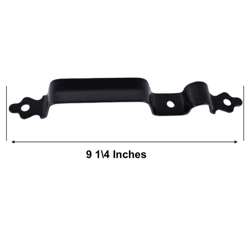 Jake Sales Black Rustic Wood Double Gate Hinges, Latch, Drop