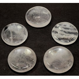 HQRP 40mm Clear Quartz Stand for Sphere/Egg Polished Natural Gemstone Crystal Mineral Meditation Stone Specimen - India (5PCS)