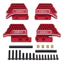 MEUS RACING Adjustable TRX4M Shock Mount for TRX4M Defender 1/18 RC Crawler Car Upgrades Parts(Red)