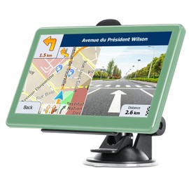 GPS Navigator for Car Truck RV with Two Chargers, Latest 2025 Map 7 inch Touch Screen Car GPS