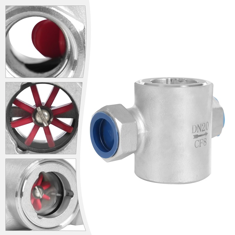 3/4" NPT Stainless Steel Water Flow Indicator, 362Psi 2.5MPa w/