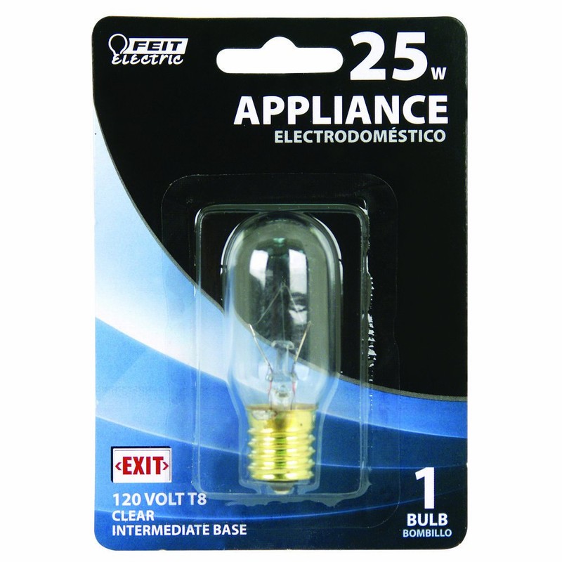 Feit Electric BP25T8N 25-Watt Intermediate Base Clear Appliance Incandescent Light