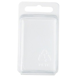 Collecting Warehouse Clear Plastic Clamshell Package/Storage Container, 2.31" H x 1.5" W x 1.25" D, Pack of 25