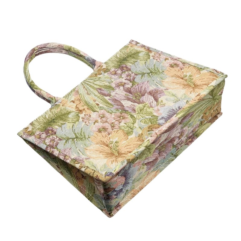 Leanoria Retro Embroidery Jacquard Tote Bag for Women Luxury Large