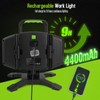 SYLSTAR 30W Rechargeable Work Light, 3000LM Magnetic LED Work Light