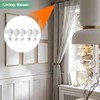 M METERXITY 40-Pack Silver Curtain Rings with Clips, Rustproof Metal