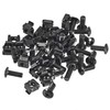 sourcing map M6 x 19mm Cage Nuts and Screws Carbon