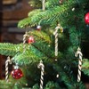 GWHOLE 12 Pack of Christmas Glitter Candy Cane Christmas Tree