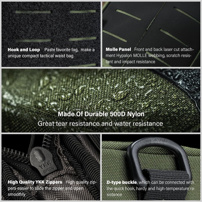 TACTICAL GEEK EDC Compact Waist Pocket Pouch, Men EDC Pouch