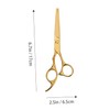 Minkissy 2pcs Professional Hairdressing Scissors Set Durable Stainless Steel Cutting