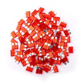 100Pcs 10 Amp Fuses Stanbdard Fuses, 10A Car Fuse Blade for Automotive, Truck, Boat, Motorcycle
