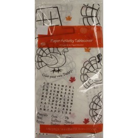 Thanksgiving Table Cloth Paper Childrens Activity Tablecover