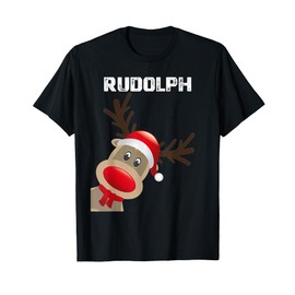 Team Rudolph Santa Reindeer Ugly Funny Christmas Costume Tee T-Shirt