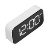 Digital Alarm Clock Large Number USB Rechargeable Mirror Electronic Desktop