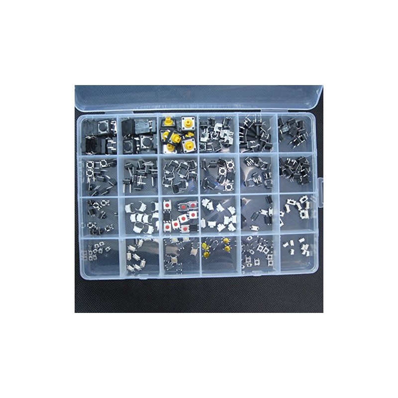 DollaTek 25 models 250pcs Tactile Push Button Switch Micro Switch