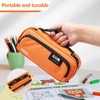 Pendancy Large Capacity Pencil Case with Double Zippers and a