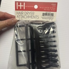 Hair Dryer Attachments - ANNIE Hot & Hotter 3-pcs attachment For 5803 #5800 Drying bristle wide tooth fine tooth