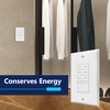 LIDER 2-Hour Countdown Timer Switch with Wall Plate, 5-10-20-30 Min,