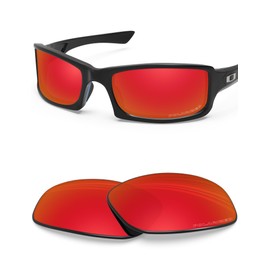 BlazerBuck Anti-salt polarised replacement lenses for Oakley Fives Squared, Fire Red Polarized
