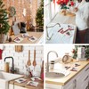 Yungyan 6 Pcs Swedish Christmas Dishcloths Reusable Kitchen Table Dishcloths