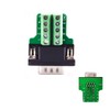 YIOVVOM DB9 Breakout Connector to Wiring Terminal RS232 D-SUB Male