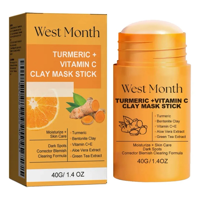Mascarilla De Arcilla Iluminadora Con Cúrcuma West Month