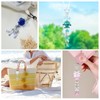 WEWAYSMILE Cute Blue Jellyfish Keychains for Women Acrylic with Bow