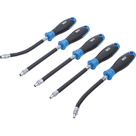 BGS 70019 | Flexible Screwdriver Set | E-Profile E4 - E8 | 5 Pieces