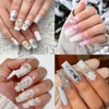 16Pcs Christmas Nail Art Charms Mix Alloy Snowflake Nail Charms