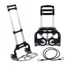 Foldable Hand Cart Aluminum Folding Trolley Two-Wheeled